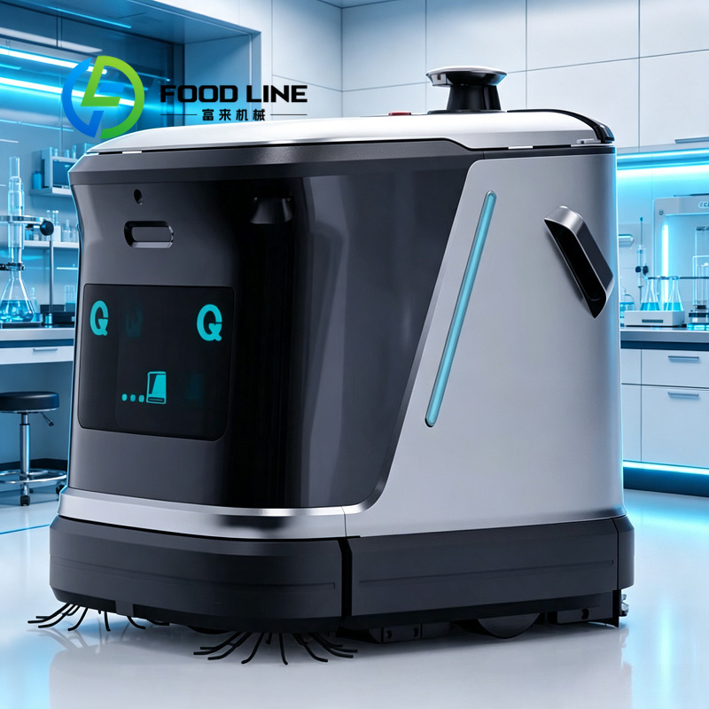 Heavy Equipment Washing - Industriële reinigingsrobot, zware vloerwasapparatuur, oplaadbaar, werkplaats,